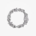 Alex Moss St. Mark Classic Designer Bracelet - 7.34ct TW Natural Diamonds in 14K White Gold 8"