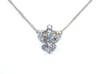 Antique .66ct total weight custom diamond necklace in 18K white gold. circa 1900.