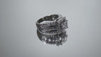 Women's 2ct TW Natural Princess Cut, Baguette & Round Diamond Ring in Solid 14K White Gold