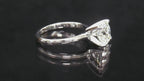 2.51ct NATURAL Round Brilliant Diamond Solitaire in Solid 14K White Gold - Engagement or Wedding Ring