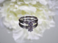 Women's Preowned white gold small diamond ring great for promise ring or inexpensive engagement ring.