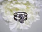 Women's Preowned white gold small diamond ring great for promise ring or inexpensive engagement ring.