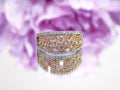 14K White and Rose Gold .75ct Diamond Band.